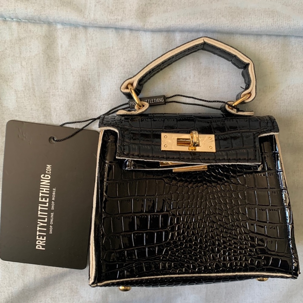 tiny black purse
